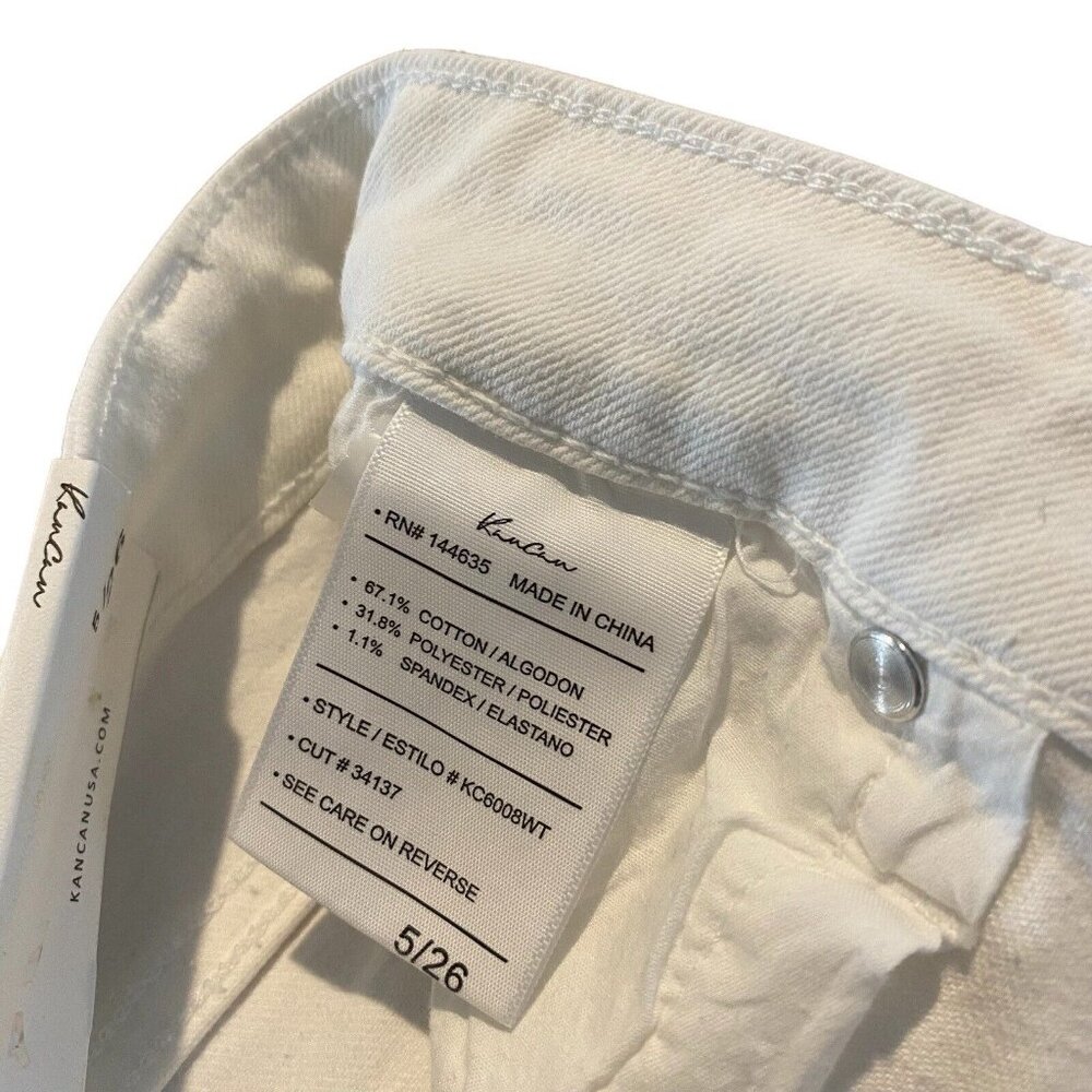 Kan Can High Rise Super skinny stretch jeans Women's size 5/26 NWT - Picture 4 of 4